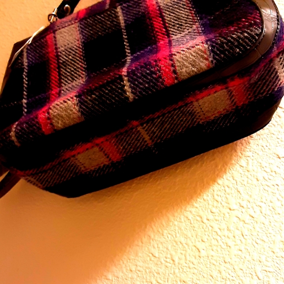 Relic By Fossil Purple/Pink Plaid Handbag Shoulder Bag NWOT - Picture 13 of 16